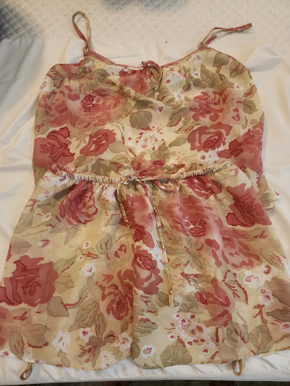 Morgan Taylor Intimates Floral Sleepwear Top in Coral And Other Colors